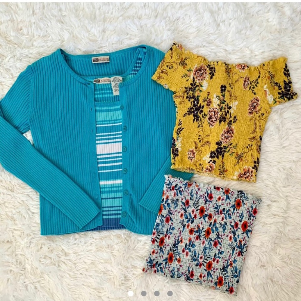 Alice Bundle- floral, bright, blue